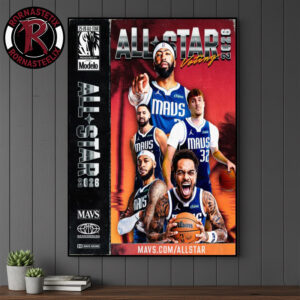 Dallas Mavericks NBA All Star 2025-26 Voting All Star Weekend Poster Canvas Decor