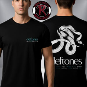 Deftones Australia And New Zealand Tour 2026 On May 2026 Exclusive Merch Collections Unisex T Shirt Two Sided