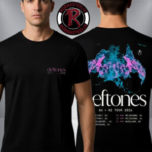 Deftones Australia And New Zealand Tour 2026 Tour Dates Exclusive Merch Unisex T Shirt Two Sided