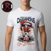 Denver Broncos NFL 2025 AFC West Division Champions Mascot Tee City Skyline Unisex T-Shirt