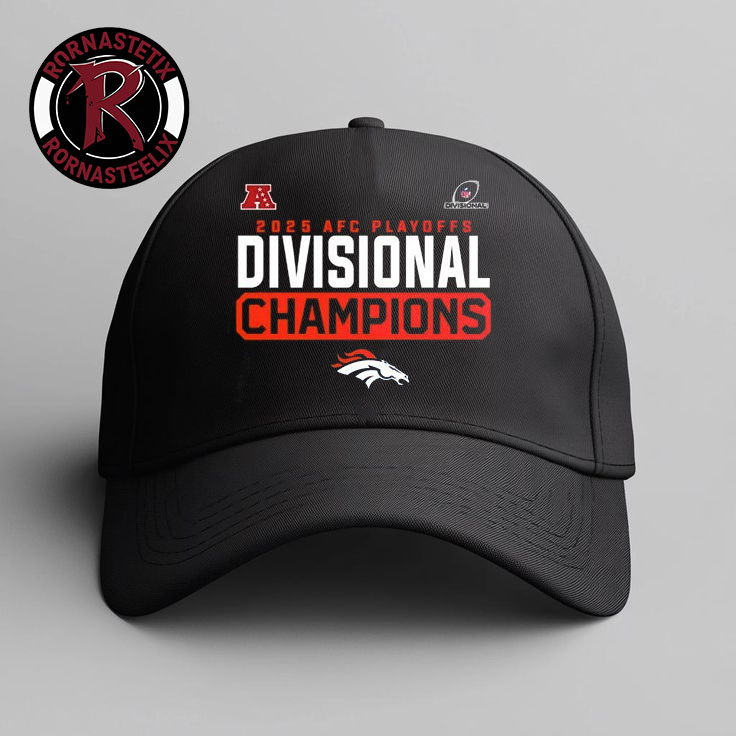 Denver Broncos NFL Champions 2025-26 AFC Playoffs Divisional Round Champions Hat Cap Denver Broncos NFL Champions 2025-26 AFC Playoffs Divisional Round Champions Hat Cap