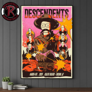 Descendents Venue Poster Show Tonight At Rialto Theatre On March 4 2026 Tucson AZ Poster Canvas Decor