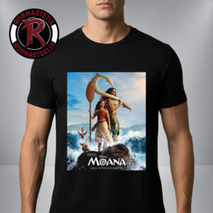 Disney Moana Live Action Official Poster Only In Theaters On July 10 2025 Unisex T-Shirt