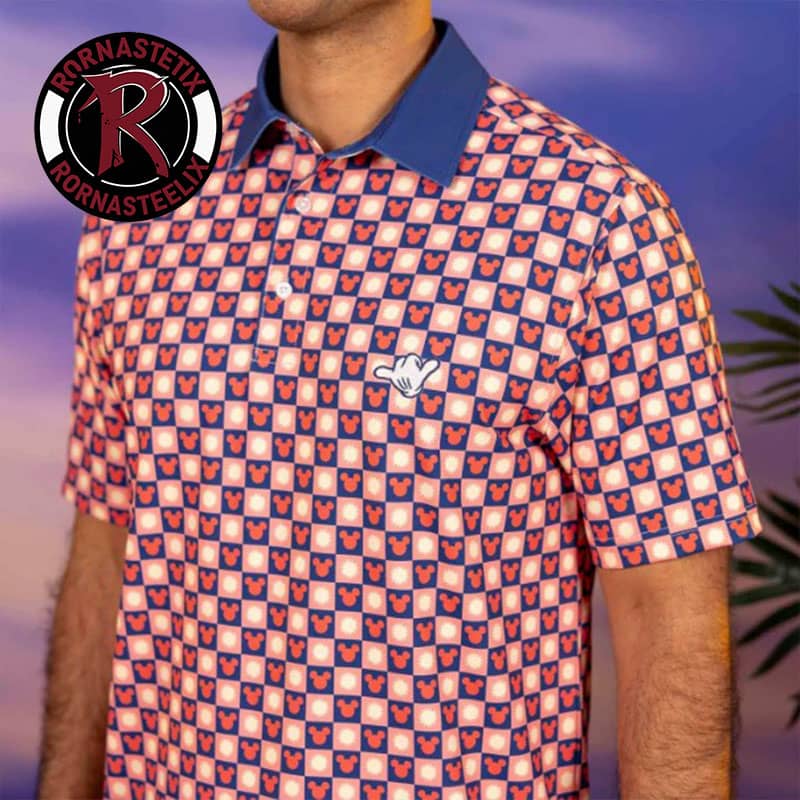 Disney Sunny Squares RSVLTS Polo Shirt Disney Sunny Squares RSVLTS Polo Shirt