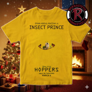 Eman Abdul Razzak Is Insect Prince Character Poster For Hoppers Only In Theaters March 6 2026 Unisex T-Shirt