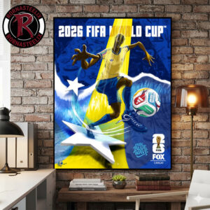 FIFA World Cup 2026 Curacao National Football Team The Blue Wave Poster Canvas Decor