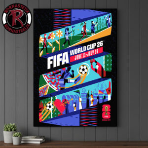 FIFA World Cup 2026 Kansas City Host City On July 11 To July 19 2026 Official Poster Artist By Jadie Arnett Poster Canvas Decor