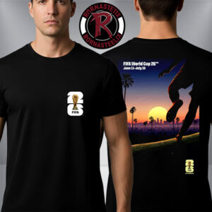FIFA World Cup 2026 Los Angeles Host City Official Poster Artist By Thieb Delaporte-Richard On July 11 To July 19 2026 Unisex T-Shirt Two Sided