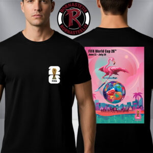 FIFA World Cup 2026 Miami Host City Official Poster Artist By Rubem Robierb On July 11 To July 19 2026 Unisex T-Shirt Two Sided