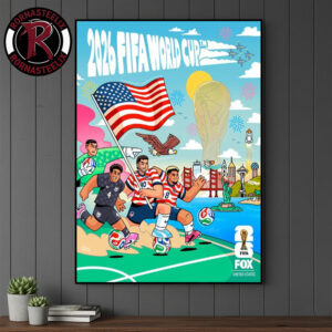 FIFA World Cup 2026 United States America National Football Team Poster Canvas Decor