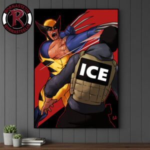 FUCK ICE Wolverine Fuck ICE Forever And Always Poster Canvas Decor