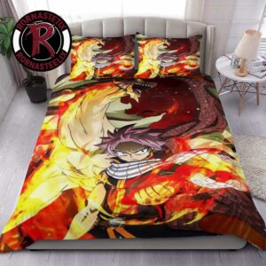 Fairy Tail Natsu Dragneel And Igneel King Of Fire Dragons Bedding Sets