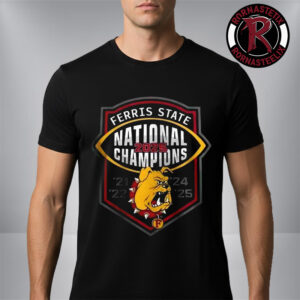 Ferris State Bulldogs NCAA Division II Football National Champions 2025 Mascot Unisex T-Shirt