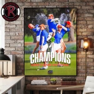 Florida Gators Golf Champions Women’s Gators Invitational 2026 Poster Canvas Decor