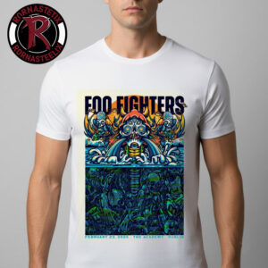 Foo Fighters Dublin Poster Tonight Show On February 23 2026 At The Academy Dublin Unisex T-Shirt