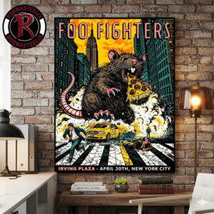 Foo Fighters Event Posters At Irving Plaza New York City On April 30 2026 Poster Canvas Decor