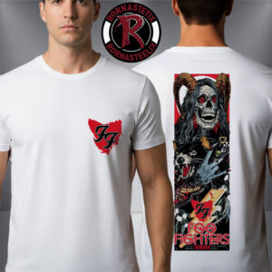 Foo Fighters Tasmania Event Poster Show At UTAS Stadium On January 24 2026 Launceston Art By Rhys Cooper Unisex T-Shirt Two Sided