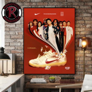 G-Dragon PEACEMINUSONE x Nike World Cup Korea Tigers of Asia Poster Canvas Decor