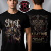 Ghost Band Skeletour 2026 Merch Tee Schedule Tour Dates Unisex T-Shirt Two Sided