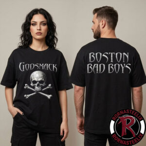 Godsmack The Rise Of Rock World Tour 2026 Boston Bad Boys Skull Unisex T Shirt Two Sided