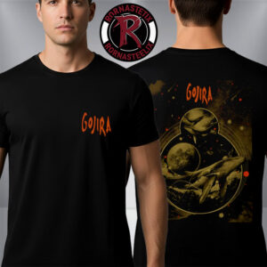Gojira Band Tonight Poster At Palais Nika?a in Nice France On December 8 2025 Unisex T-Shirt Two Sided