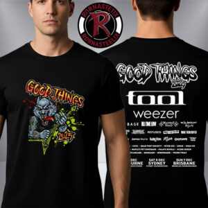 Good Things Festival Merchandise Woflman Event Logo Band Line Up Unisex T-Shirt Two Sided