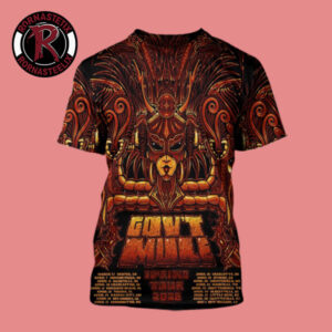 Gov’t Mule 2026 Spring Tour Schedule Tour Dates All Over Print Shirt