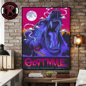 Gov’t Mule Spring Tour 2026 Event Poster At Mission Ballroom On March 27 2026 Denver Colorado Poster Canvas Decor