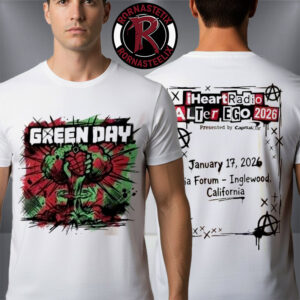 Green Day iHeartRadio ALTer EGO 2026 January 17 2026 Kia Forum Inglewood California Unisex T-Shirt Two Sided