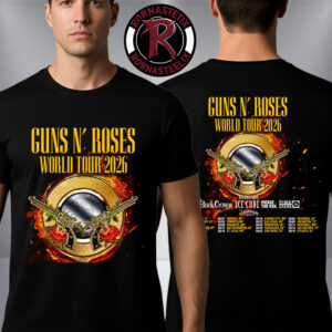 Guns And Roses World Tour 2026 Schedule Tour Dates Unisex T-Shirt Two Sided