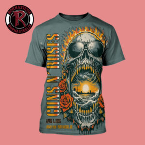 Guns N Roses 2026 Event Poster At Jockey Club On April 1 2026 Porto Alegre Brazil All Over Print Shirt