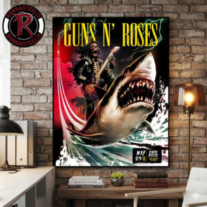 Guns N Roses 2026 Hollywood Florida Night 2 At Hard Rock Live On May 5 2026 Hollywood Florida Poster Canvas Decor