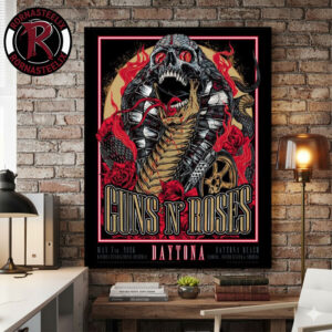 Guns N Roses Event Poster At Welcome To Rockville Festival 2026 On May 7 2026 Daytona Beach Poster Canvas Decor
