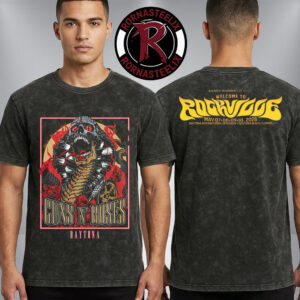 Guns N Roses Event Poster At Welcome To Rockville Festival 2026 On May 7 2026 Daytona Beach Washed T-Shirt