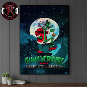 Guns N Roses Wishes Merry F’N’ Christmas Poster Canvas Decor