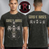 Guns N Roses x Bonde Culture 2026 World Tour Brazil On April 2026 Tour Map Washed T-Shirt