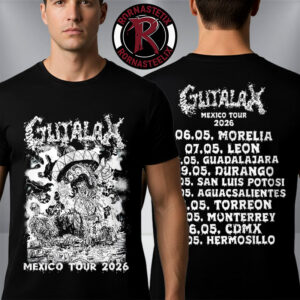 Gutalax Mexico Tour 2026 Schedule Tour Dates Unisex T-Shirt Two Sided
