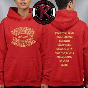 Harry Styles Together Together Tour 2026 Exclusive Merch Kiss All The Time Disco Occasionally Red Hoodie