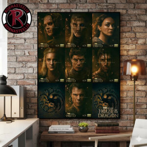 House Of The Dragon Season 3 Characters Poster Team Green HBO Max June 21 2026 Poster Canvas Decor
