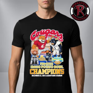 Houston Cougars Football Champions Famous Idaho Potato Bowl Championship 2025 Mascot Tee December 22 2025 Albertsons Stadium Unisex T-Shirt