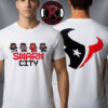 Houston Texans SWARM City 2025 Playoff Merch Unisex T-Shirt Two Sided