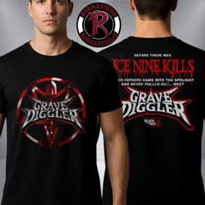 Ice Knife Kills x Grave Diggler Classic Shovel Logo Ready Or Not 2 Merch Unisex T-Shirt Two Sided