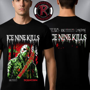 Ice Nine Kills Merch Pop Up Store London On December 12 2025 The Silver Scream Unisex T-Shirt Two Sided