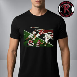 Indiana Hoosiers Fernando Mendoza Carries Ball Touchdown Against The Miami Hurricanes In The Fourth Quarter CFP National Champions 2026 Unisex T-Shirt