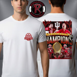 Indiana Hoosiers First Time Champions College Football Playoffs National Championship 2025 Unisex T-Shirt Two Sided