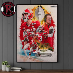Indiana Hoosiers Wins National Champions 2025-26 College Football Playoffs Poster Canvas Decor