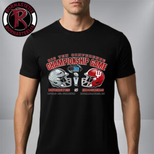 Indiana Hoosiers vs Ohio State Buckeyes Helmet Tee Big Ten Conference Championship 2025 Unisex T-Shirt