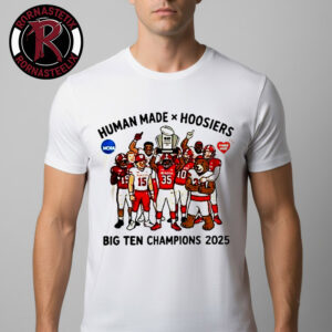 Indiana Hoosiers x Human Made Big Ten Championship 2025 Winner CFP NCAA Unisex T-Shirt