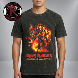 Iron Maiden Burning Ambition Exclusive Movie Merch 2026 Washed T-Shirt