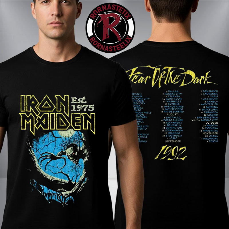 Iron Maiden IM50 Fear of The Dark Tour Unisex T-Shirt Two Sided